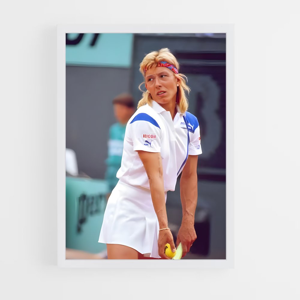 Poster Martina en Action – affiche Tennis (vue 3)